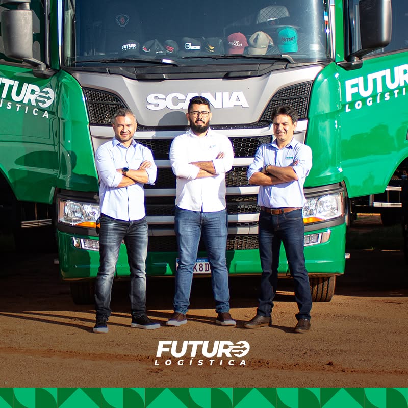 Fundadores Futuro Logística — Ralph Melo, Aurones Junior e Mateus Saldanha